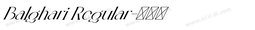 Balghari Regular字体转换
